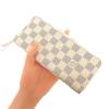 Louis Vuitton N61264 Purse White Damier Azur Canvas Women