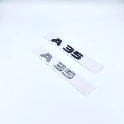 ABS 2016afterwards Silver Black Letters A35 Turbo 4matic Emblem for Mercedes Benz Car Fender Trunk Rear W176 W177 Logo Sticker UX0