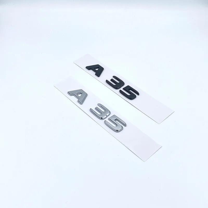 FYVE4 ABS 2016afterwards Silver Black Letters A35 Turbo 4matic Emblem for Mercedes Benz Car Fender Trunk Rear W176 W177 Logo Sticker