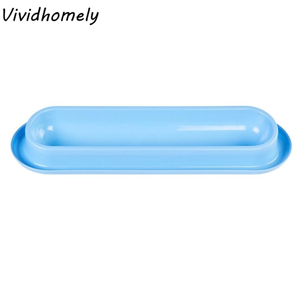 Bol d'alimentation pour animaux de compagnie extra long Antidérapant Grande capacité Protection du cou incliné Abreuvoir pour chat et chien Animal de compagnie Ménage