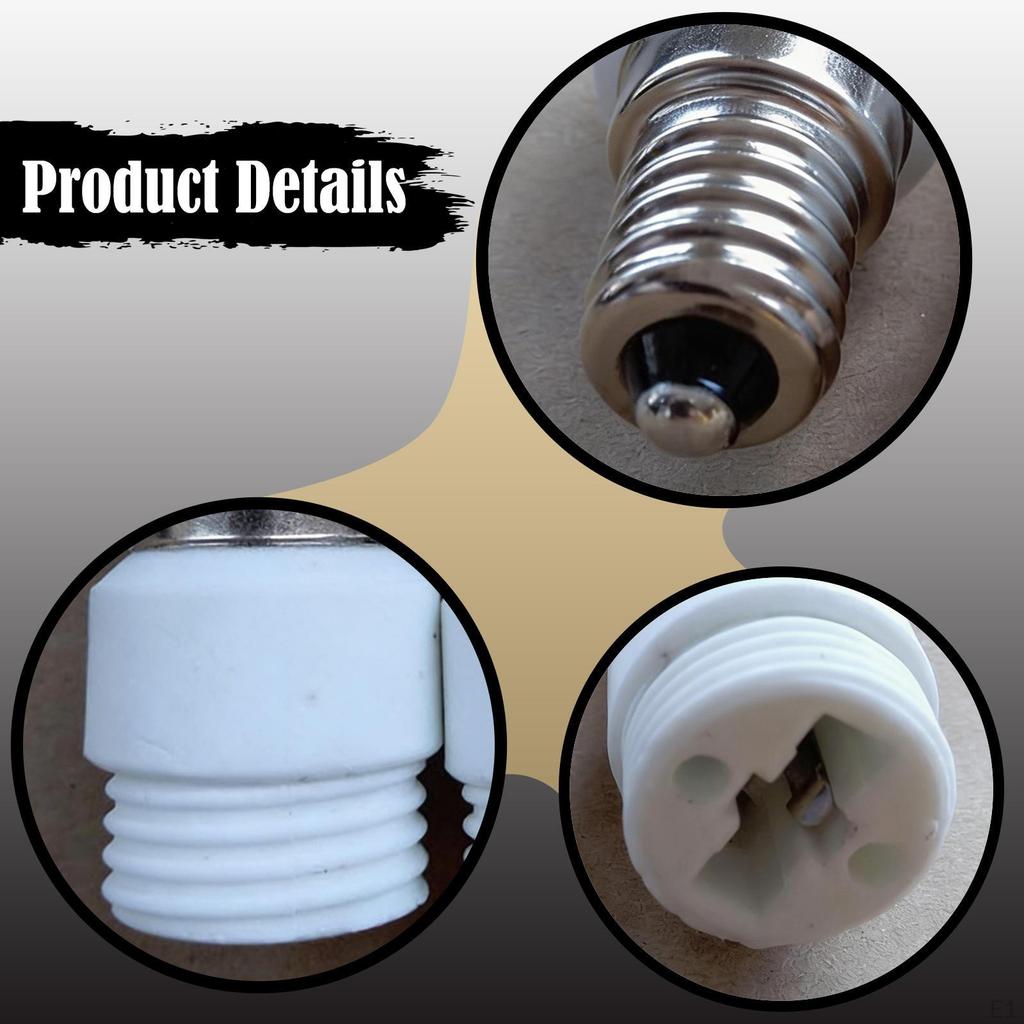 2Pcs E14 To G9 Light Adapter Bulb Base Converter Portable Adults Tool Replaces Professional