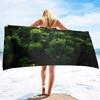 Pine Hand Towels Oversized Microfiber Beach Towel for Travel, Quick Dry Towel for Swimmers Sand Proof Beach Towels for Men Girls
