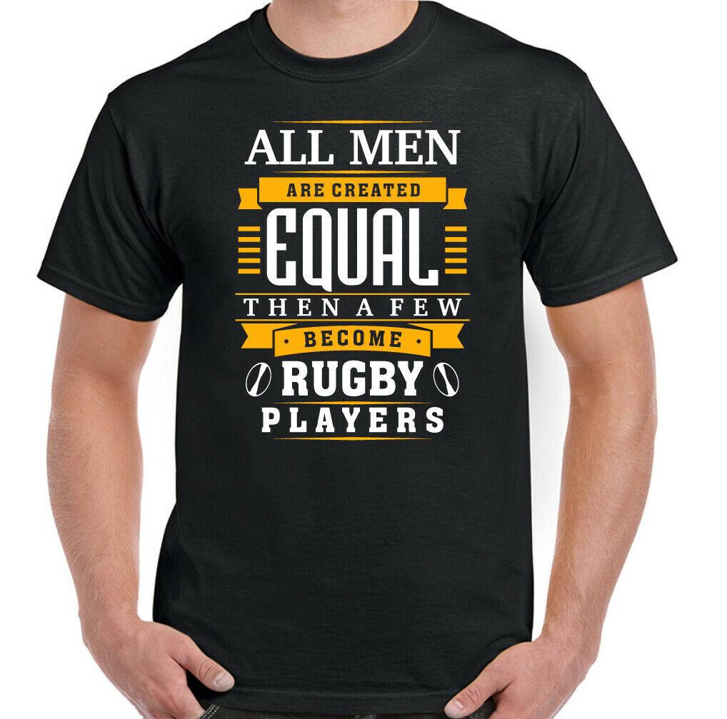 Rugby Tshirt England Scotland Wales Unisexs Funny Union League Top Created Equally