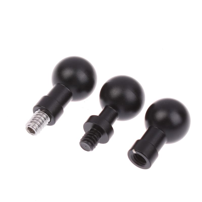 1/3Pcs For 13 12 Insta360 Action 5Pro Pocket 3 Holder Socket Arm Connector Phone Stand 17Mm Ball Head Adapter Mount 1/4" Screw