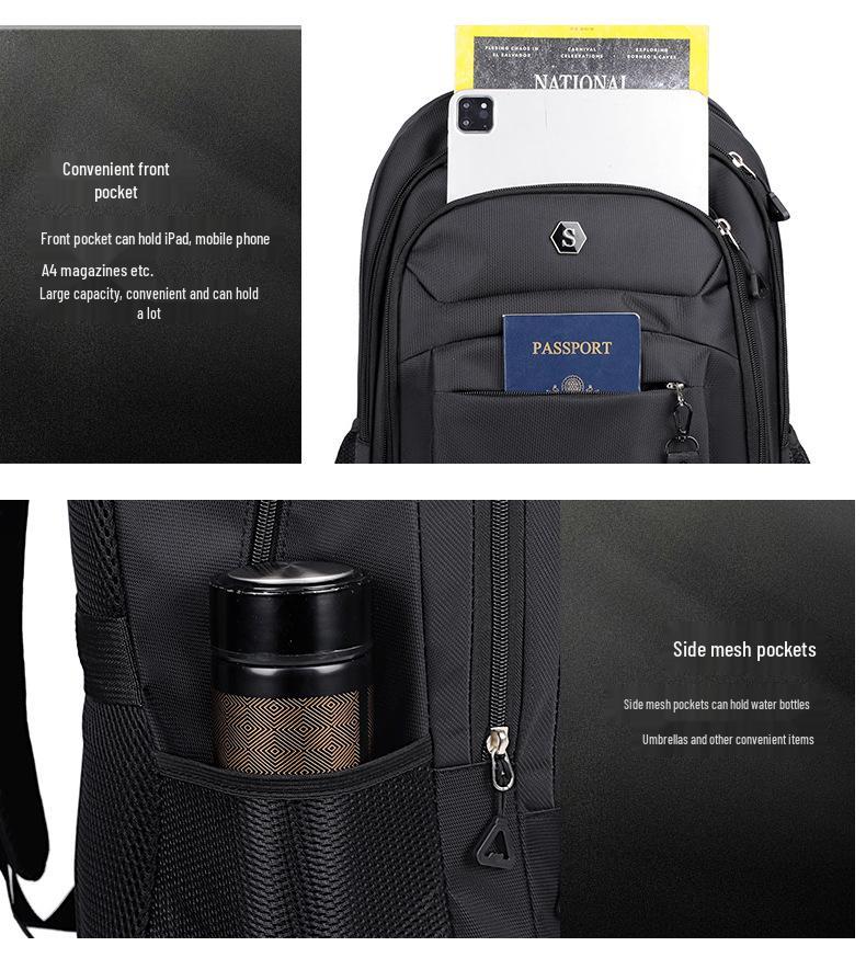 Sac à dos pour homme haut de gamme, polyvalent et minimaliste - Durable et élégant pour le travail, les voyages et les ordinateurs portables