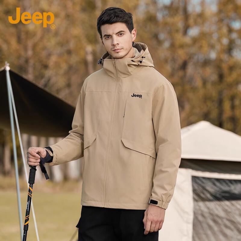

JEEP Men s Spring Autumn Casual Hooded Jacket 3XL