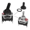 5 Pack Heavy-duty Vehicle And Ship Rocker Switch 15A 250V 2-pin SPST On/Off Rocker Switch With Waterproof Protective Cover