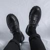 Spring College Style Thick-Soled Flat-Soled Small Leather Shoes Men'S British Style Fashion Casual Shoes M102-R