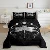 Dragonfly Comforter Cover Queen Size Bedding Set for Kids Boy Girl Room Decor Duvet Cover Set Quilt Cover 3 Piece Full King Size
