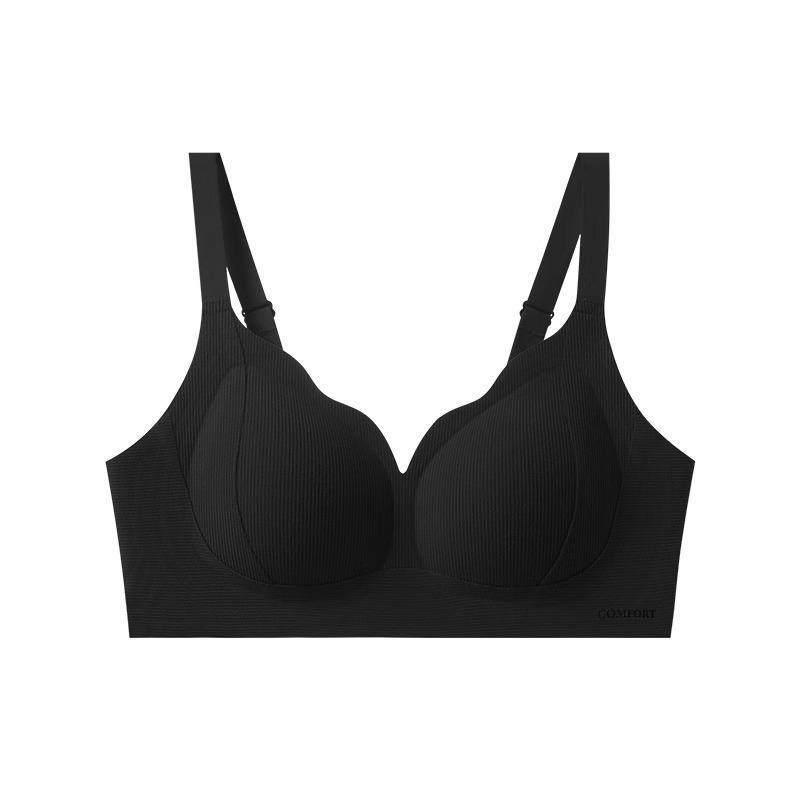 Traceless underwear women's small breasts gather new popular upper support large breasts to prevent sagging, no steel ring autumn and winter bra cover