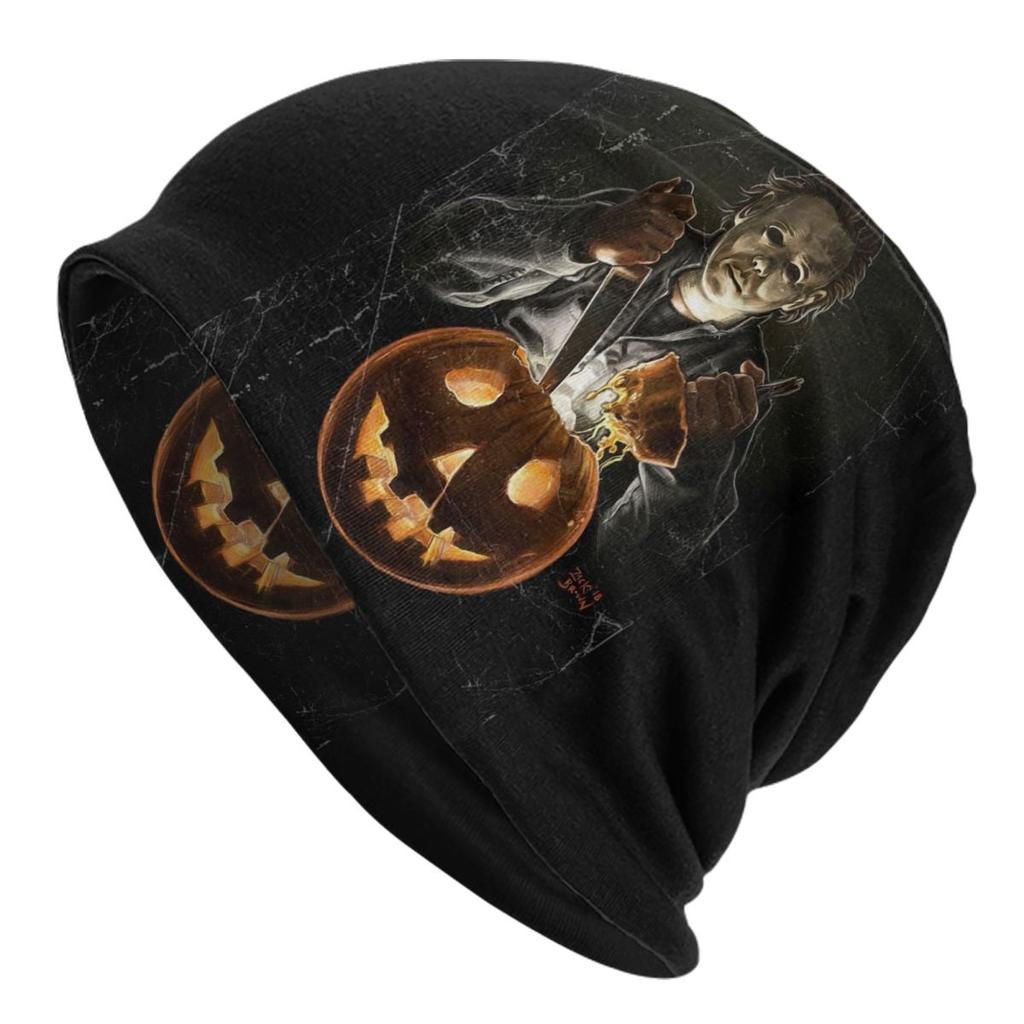 Individuelle Michael Myers Halloween Horrorfilm Mützen Beanies Mützen Cool Winter Warm Unisex Damen Strickmützen Unisex Erwachsenen Mützen