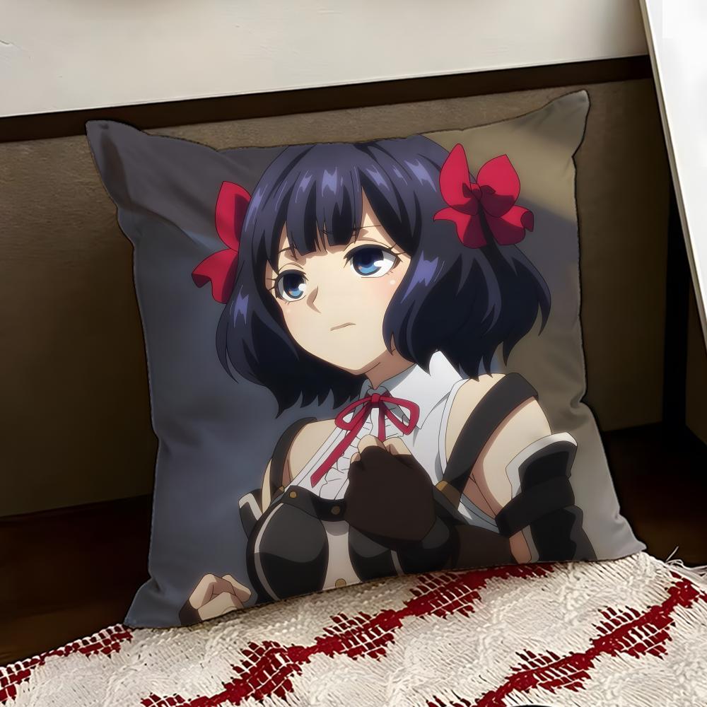 AnimeLTGSR Cushion Cover Reversible Soft Durable Pillow Cover Home Car MultiScene Use for Daily Comfort