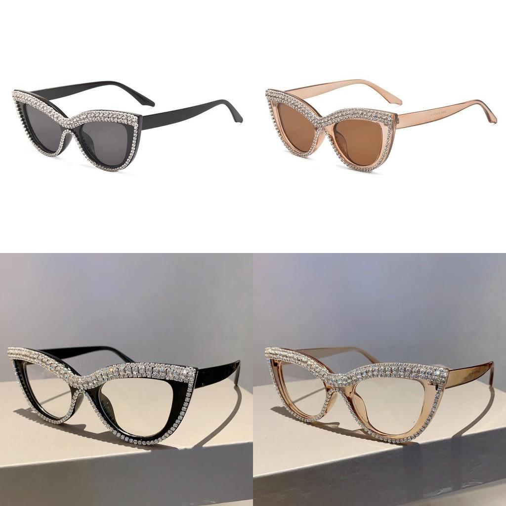 Vintage European American Punk Style Sunglasses Retro Fashion Street Snap Sunshade Shades Tea Color Lens