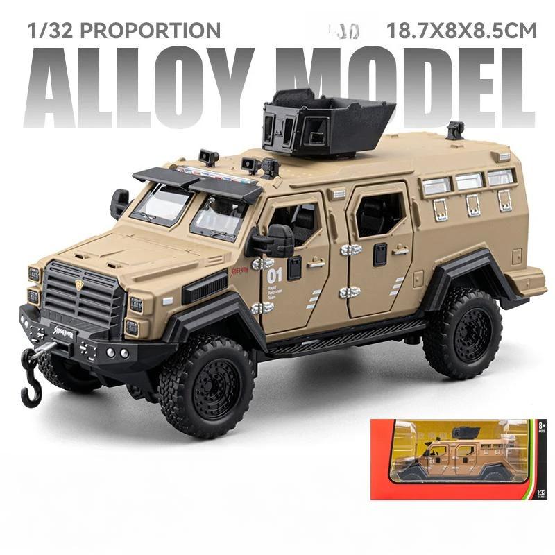 1/32 Ford F-550 Strengthened 4*4 Off Road Special Vehicles Alloy Diecast Model Car Decoration Hobbies Collection Holiday Present