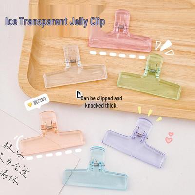 Colorful Acrylic Memo Clips - High-Value Stationery for Students, Ideal for Planner, Test Paper, Receipts, and Document Holding