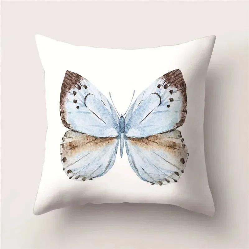 Beautiful Romantic Butterfly Series Decorative Home Pillowcases Living Room Sofa Cushion Covers Free Butterfly Pillowcases