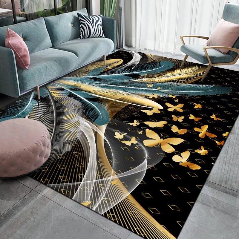 3D Art Pattern Print Carpet Modern Living Room Carpets Lounge Sofa Decoration Rug Soft Comfortable Bedroom Bedside Floor Mat