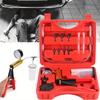 2in 1 Brake Bleeder Kit with Hand Vacuum Pump with Gauge Adapters Automotive Brake Fluid Bleeding Set with Protected Case