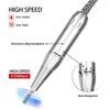 Nail Drill Handle, Electric Nail Drill Machine Replacement Handle, 0‑35000RPM Adjustable Rotating Speed, Electric Nail Grinder Polisher Kit,