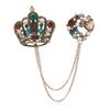 Vintage Zinc Alloy Brooch Pin With Tassel For Womens Retro Fashion Accessory