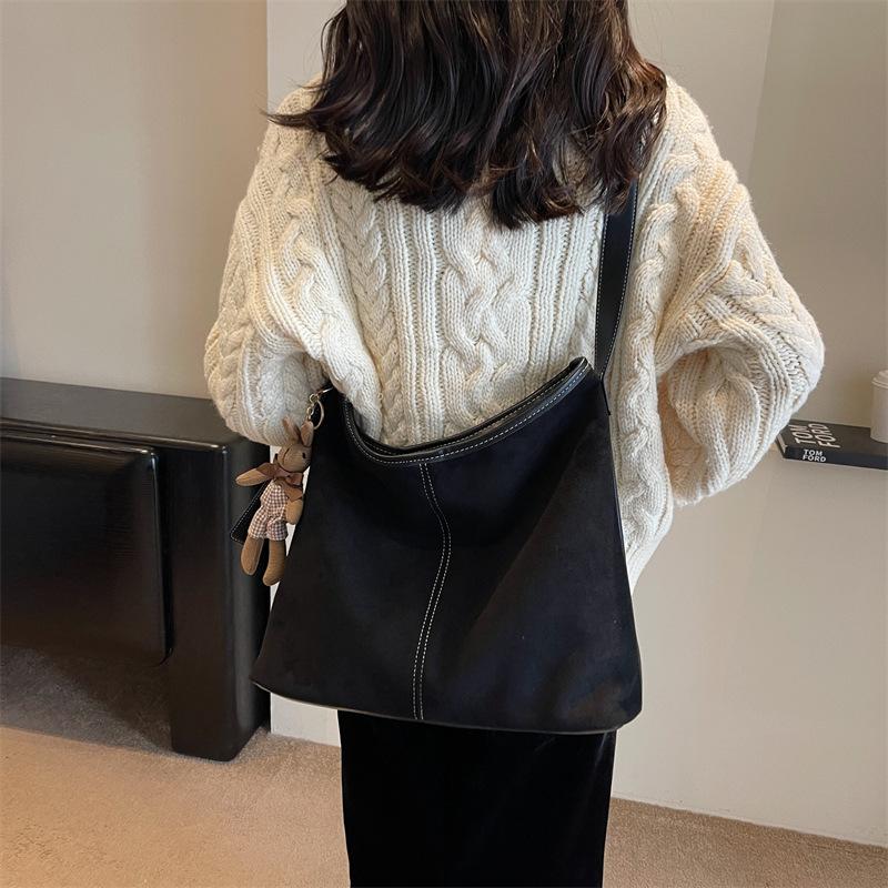 

Женская мягкая сумка-тоут, сумка-ведро большой вместимости