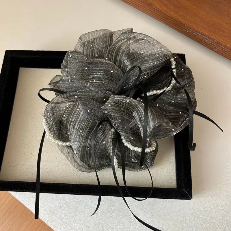 

Корейские шифоновые резинки-скранчи с бантом для женщин, модные эластичные резинки для волос, резинки для хвостика, головные уборы, темпераментные аксессуары для волос, подарки