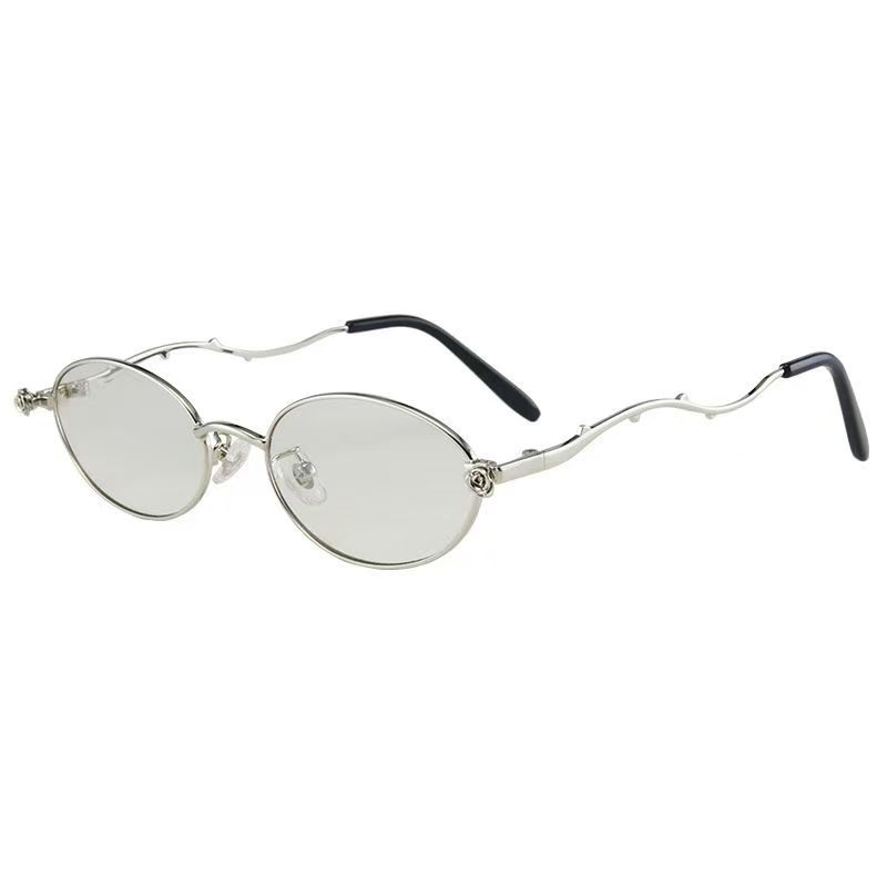 Lunettes de soleil de forme ovale Femmes Mode Élégant Protection UV Lunettes de soleil pour hommes Conduite Voyage Populaire Lunettes de soleil