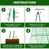 Friendly Durable Plastic Coated Steel Garden Trellis With Net And Ties A Frame Design For Heavy Duty 47x63 Inch
