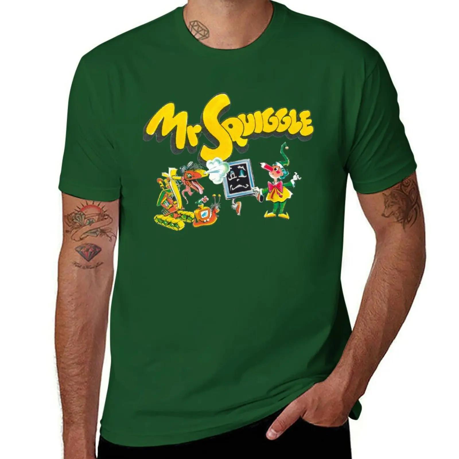 

Mr Squiggle and Friends! T-Shirt tees sweat summer shirt funny t shirts men 4XL