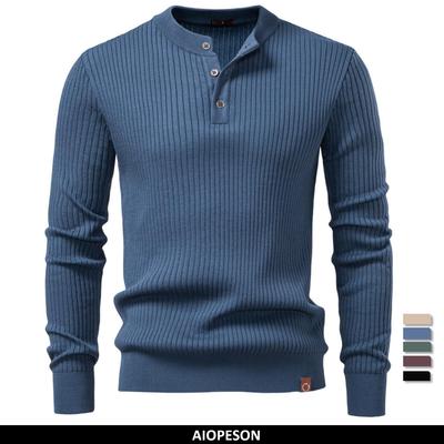 Pull Polo Classique Homme Style Old Money Manches Longues Couleur Unie Coupe Contemporaine Toucher Soie Marque de Luxe Polos