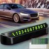 Mini Accessorio Auto Portatile Targa Numero di Telefono con Interruttore Cartellino Parcheggio Temporaneo Supporto Biglietto da Visita Accessorio Interni Auto di Qualità Premium