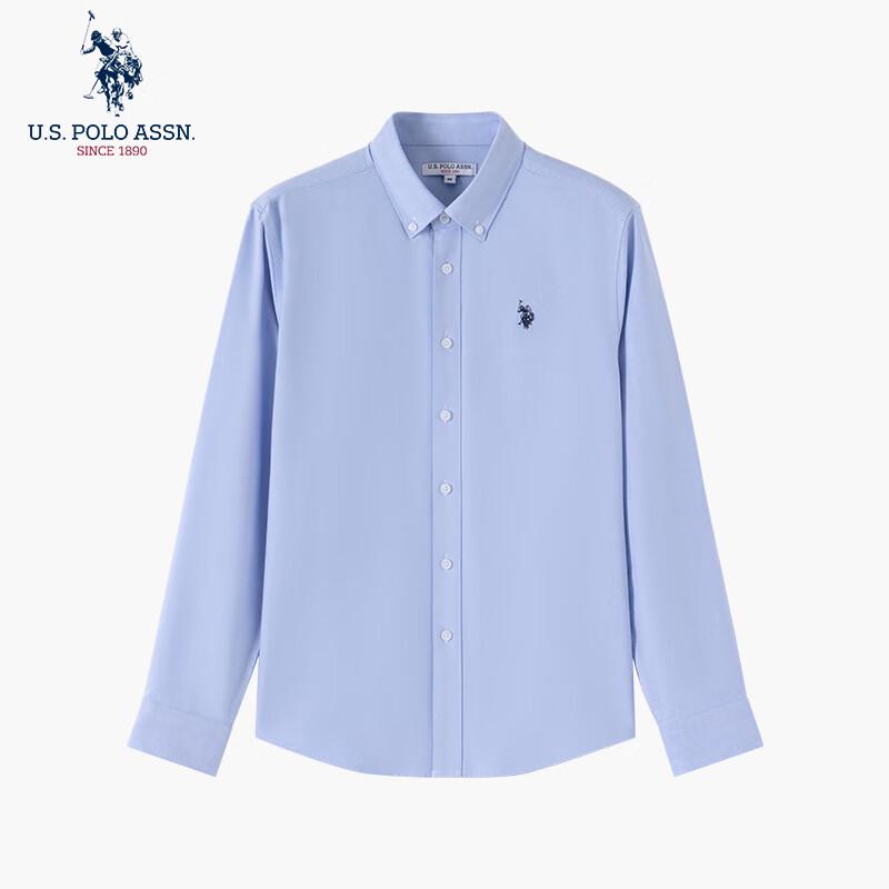 U.S. Polo Assn. Herren Hemd Langarm 100% Baumwolle Business Casual