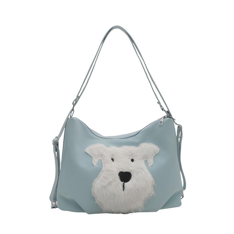 

Милий щеня сумка жіноча сумка модний новий рюкзак у стилі коледжу велика місткість приміська сумка через плече синій