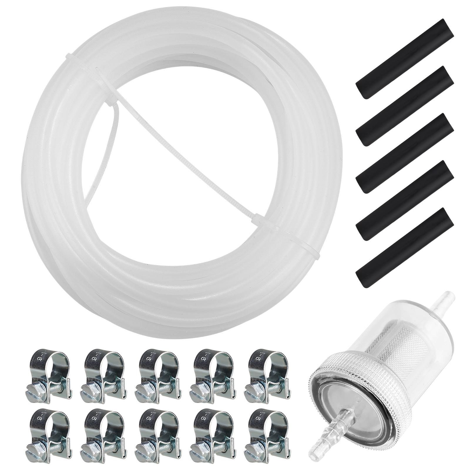 

7шт. Автомобильный воздушный стояночный обогреватель, сменная трубка, топливный шланг, зажим для шланга 470499, топливный фильтр, подогреватель сырой нефти для Webasto Eberspacher белый