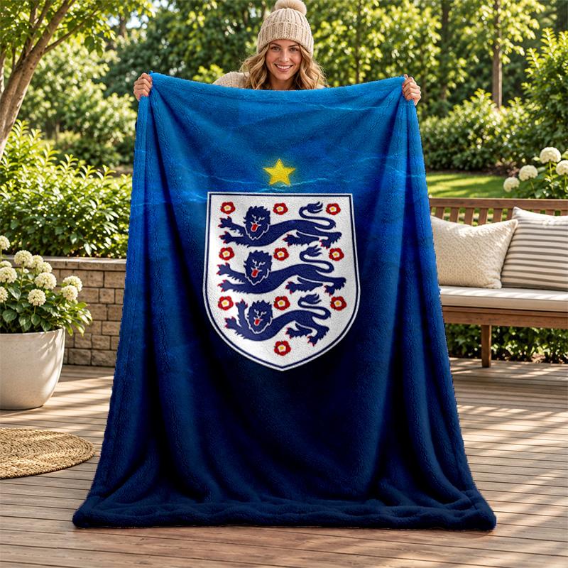 England national football team blanket Flannel Blanket Soft Cozy Plush Throw for Sofa Bed Lightweight Home Decoration Gifts for Christmas various holi
