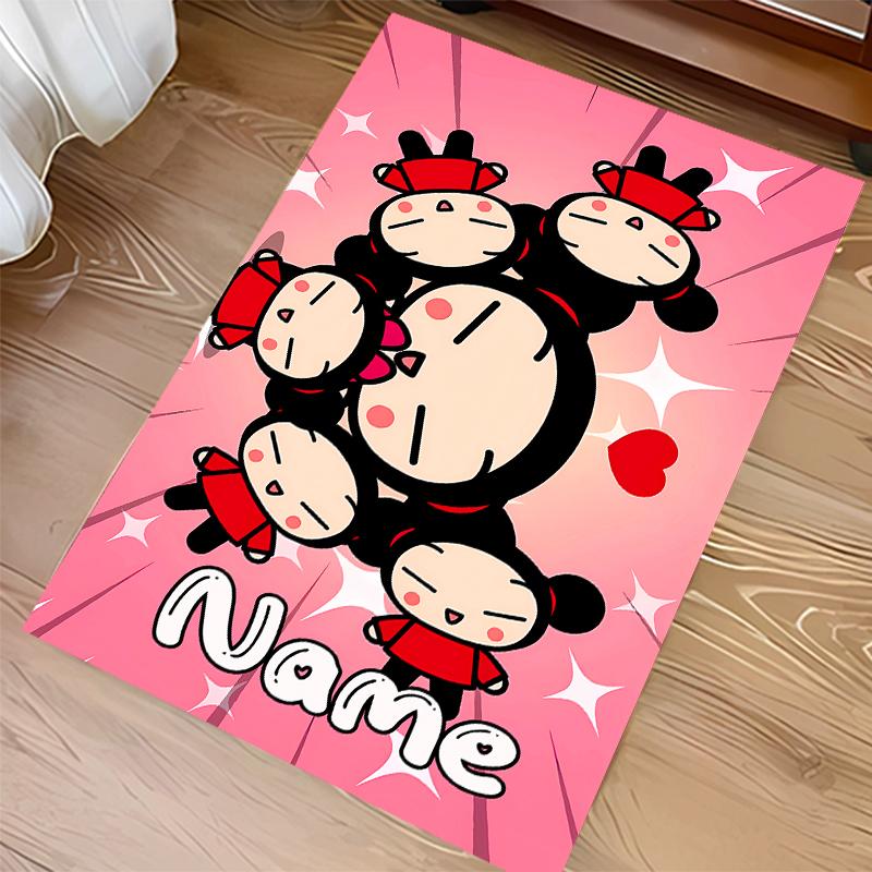 Custom personalization Pucca Print Area Rug - Soft, Washable Non-Slip Indoor Mat,Living Room,Home&Office Decorative Rug