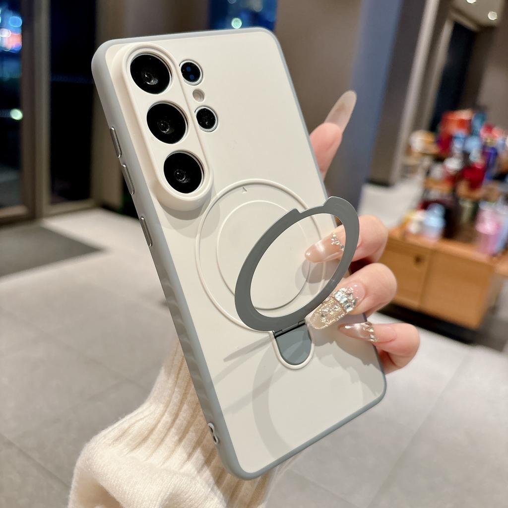 Applicable to Samsung S26ultra mobile phone case, new S25ULTRA skin-sensitive magnetic suction bracket, anti-drop protective case A57