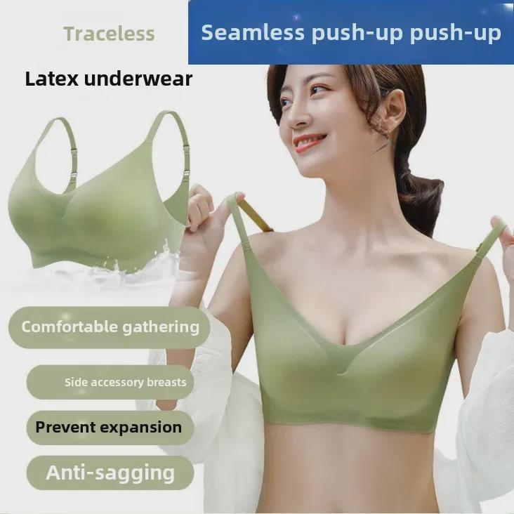 Naadloos Dun Thais Damesondergoed: Zachte, Beugelloze Ondersteuning voor Kleine Borsten, Geplooid om Doorzakken en Zijborstvorming te Voorkomen.