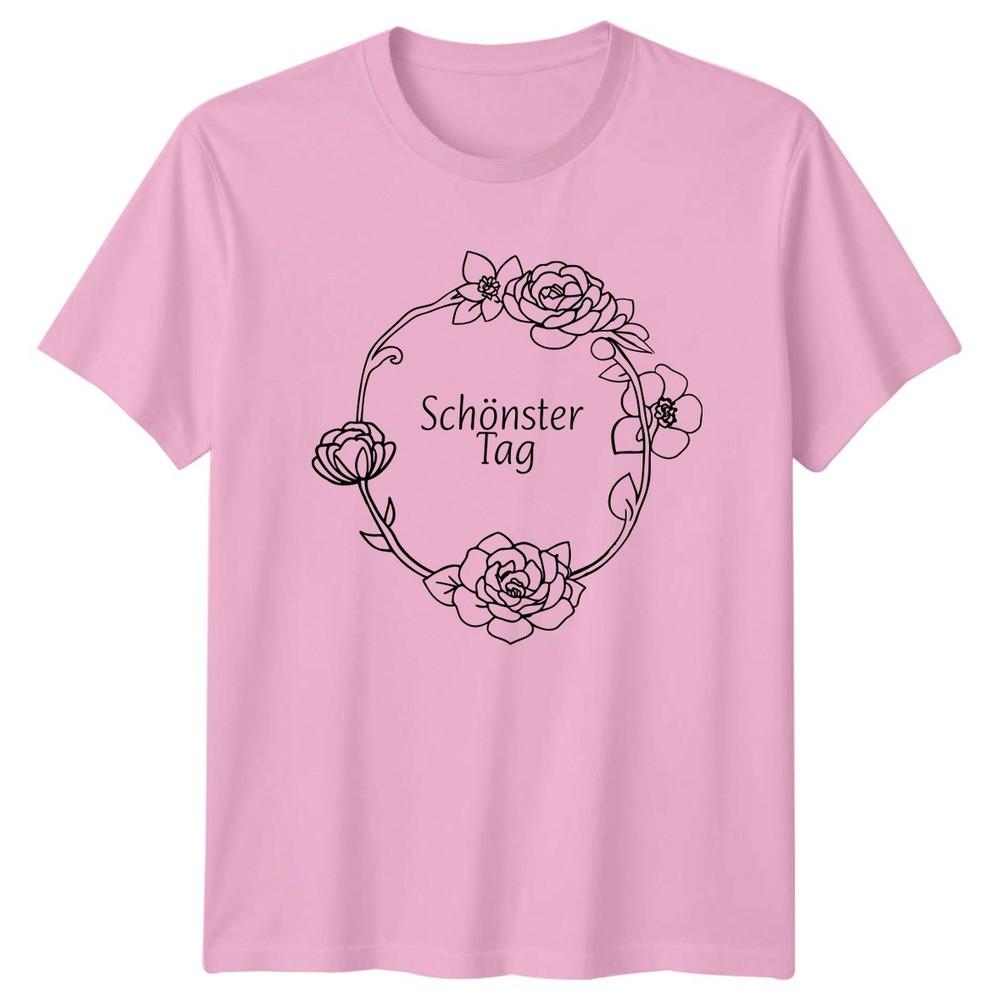 Schonster Tag Unisexs TShirt GerUnisex Floral Wedding Gift For Her