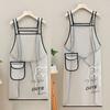 TPU Kitchen Apron Waterproof Cleaning Aprons for Aquatic Products Work Apron  Household