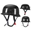 Motorcycle Helmet Carbon Fiber Half Helmet German Soldier Helmet Retro Helmet Pedal Cruise Motorcycle Riding Helmet