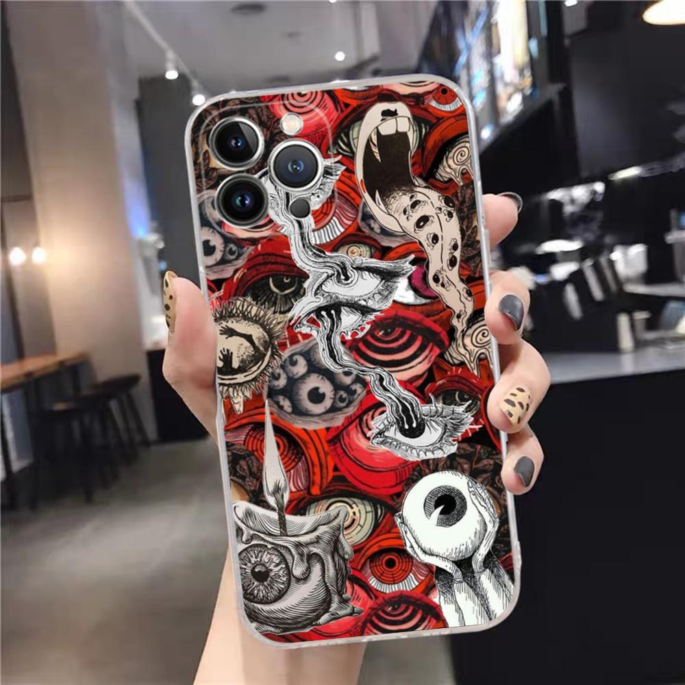 

Ужасающие глаза Хоррор Чехол для телефона Для iPhone 15 14 11 12 13 Mini Pro XS Max Чехол 6 7 8 Plus X XR SE 2020 Funda Оболочка iPhone 13