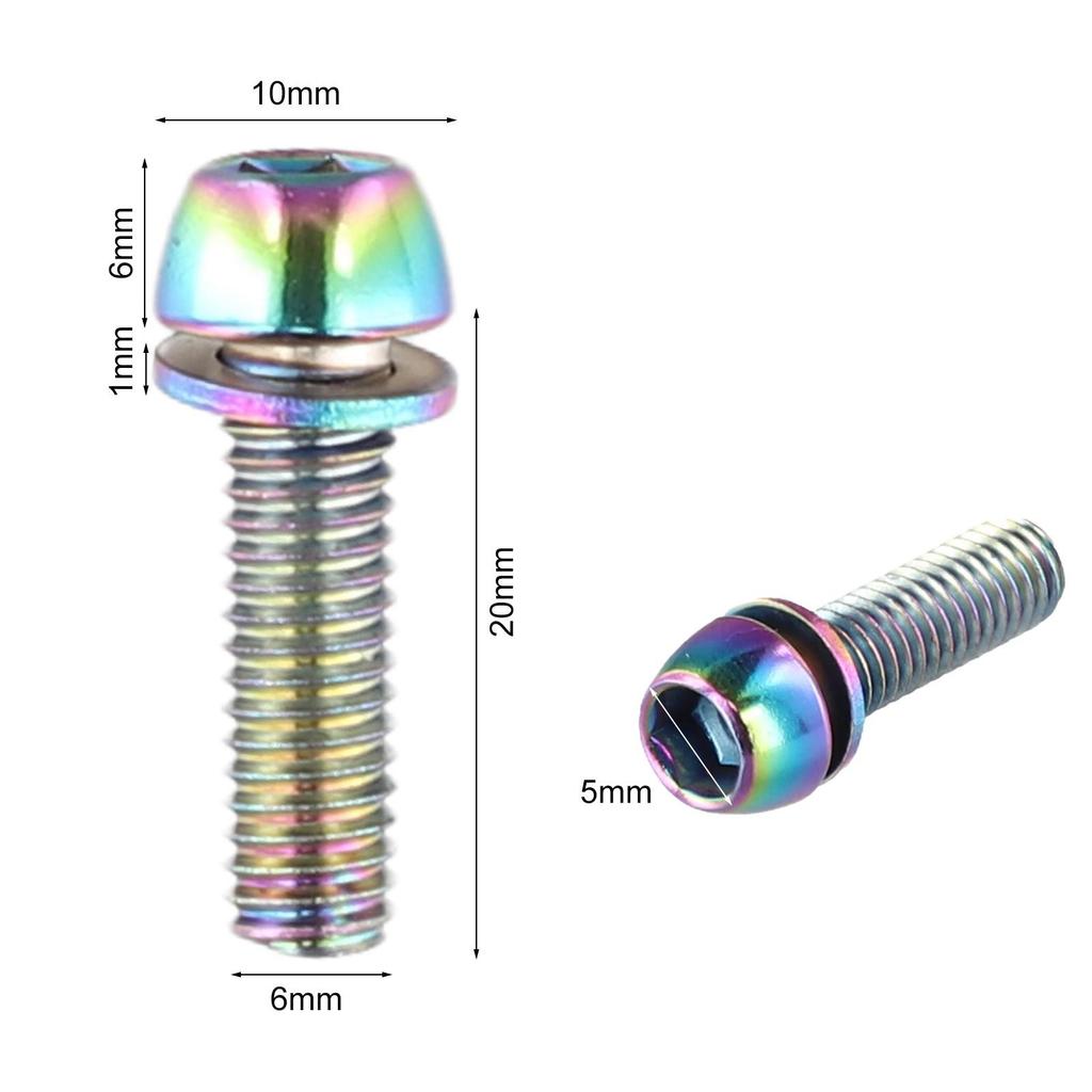 4pcs M5x20mm M6x20mm MTB Bike Bicycle Steering Handlebar Stem Screws Bolts/new