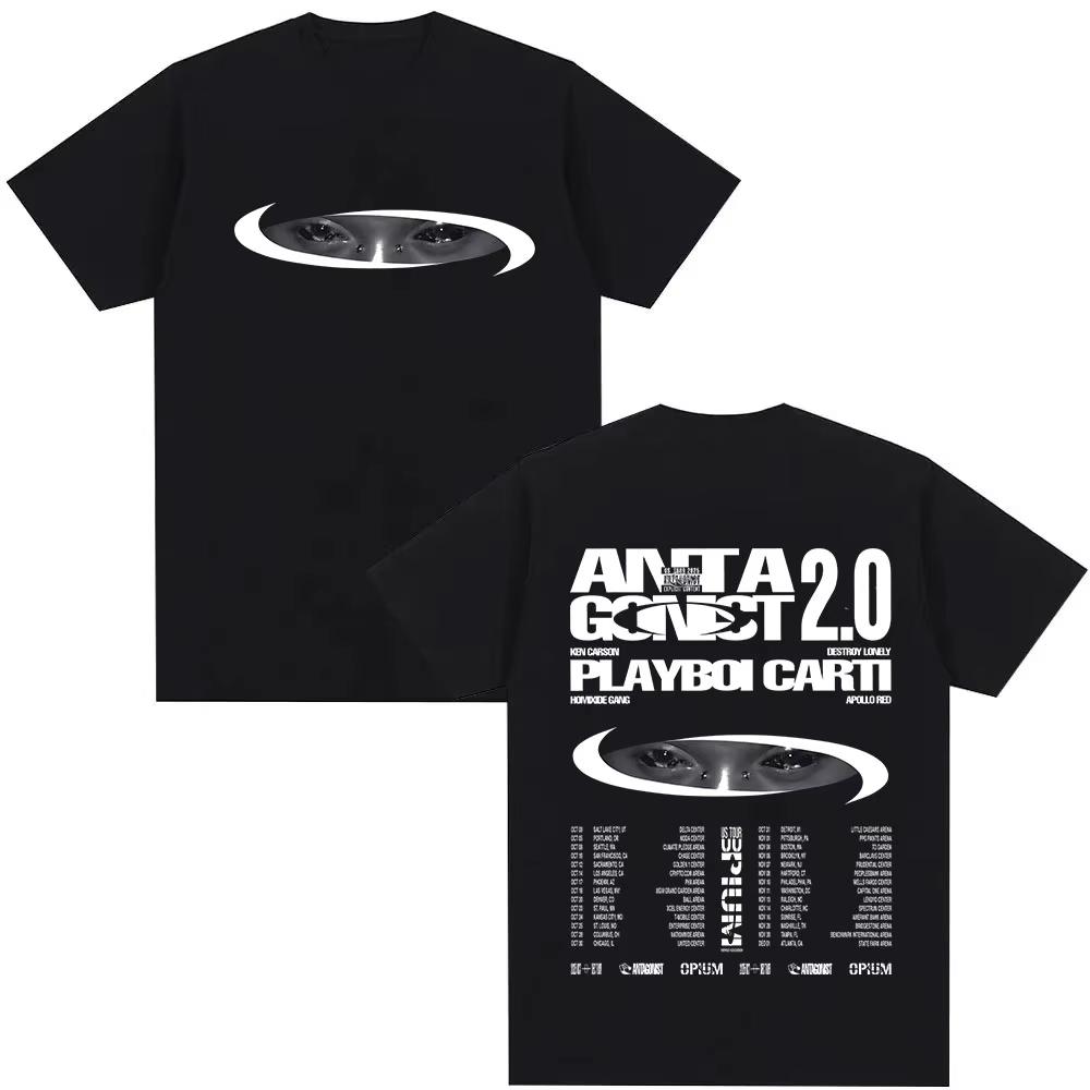 Singer Playboi Carti Antagonist 20 Tour Album 2026 Fans TShirt Men Women Clothing Fashion Harajuku Tshirts Vintage Streetwear