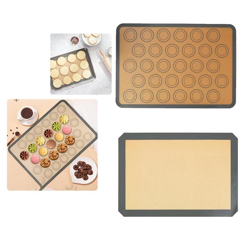 Non-Slip Silicone Baking Mat Dough Rolling Pad Non-Stick Kneading Board Macaron Baking Sheet Fondant Sugar Art Mat for Baking