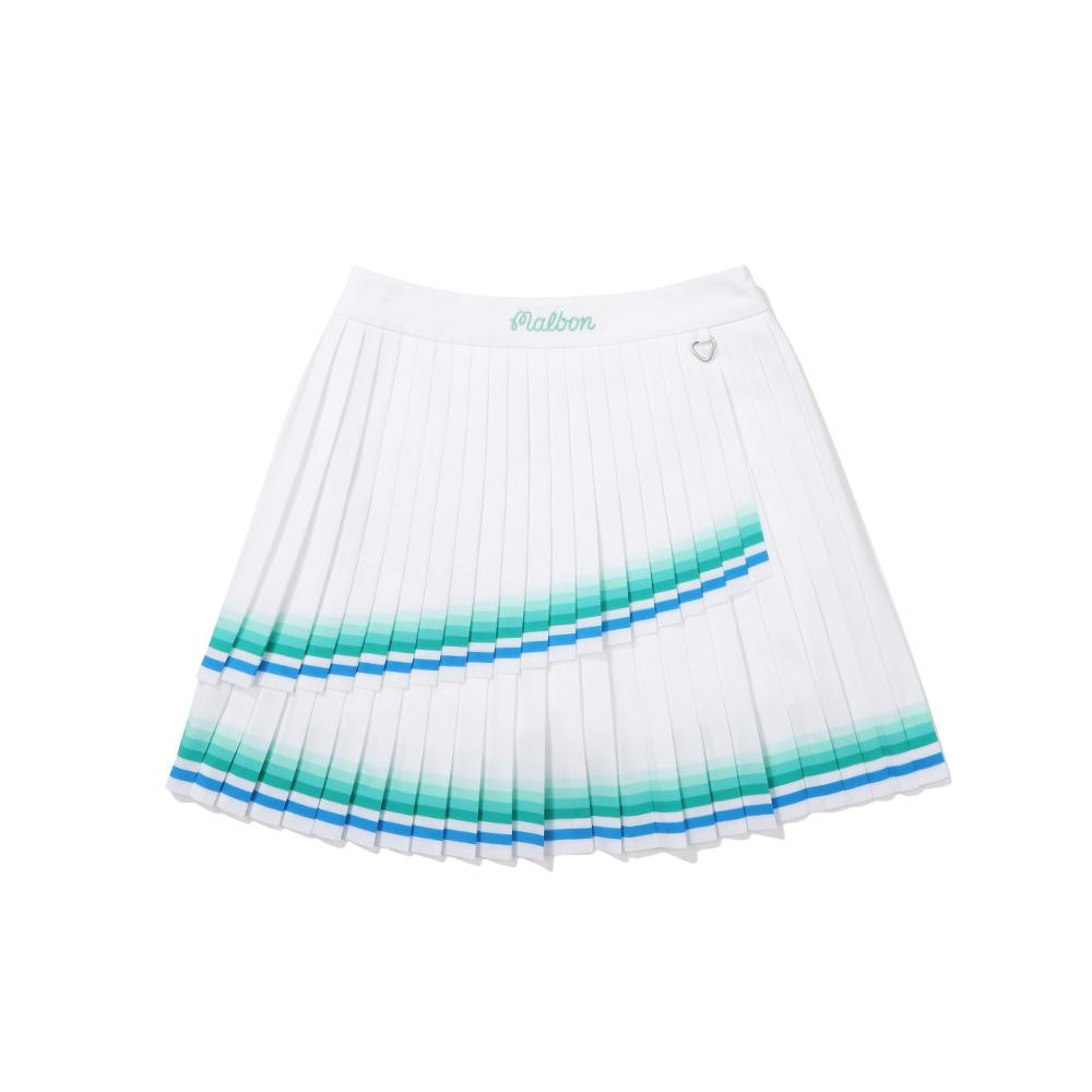 MALBON GOLF Gradient Line Skirt Green (Woman)