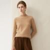 Women's Pure Cashmere Pullover - Half-High Collar, Loose Fit, Warm Autumn/Winter Knit Sweater.