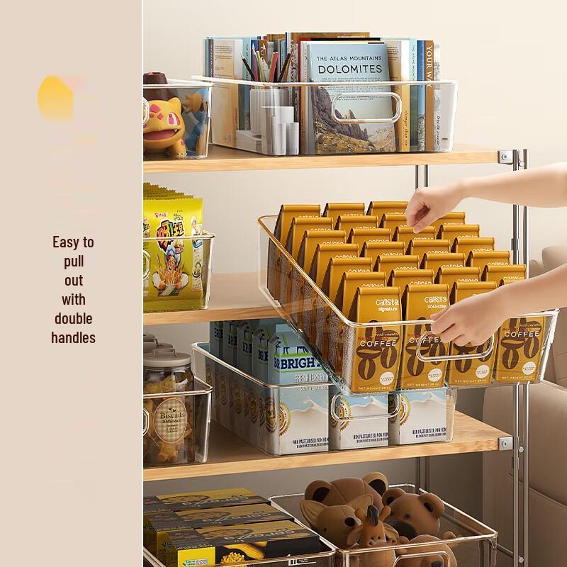 Jiabangshou Transparent Desktop Storage Box