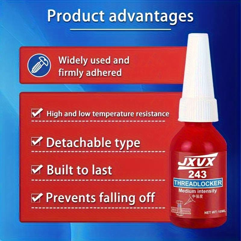 Bolt Locking Compound 243 Blue Anaerobic Adhesive (Equivalent To Loctitl) Screw Adhesive Thread Fixing Adhesive Anti-Loosening Adhesive Mechani