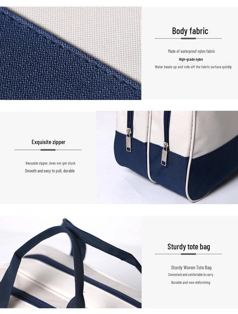Waterdichte Oxford Doek Zwem & Make-up Tas - Nat/Droog Scheiding, Grote Capaciteit Sportschool & Toiletartikelen Opberging